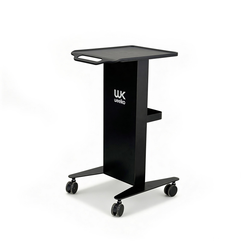 Chariot coiffure ROBUST en métal noir Weelko