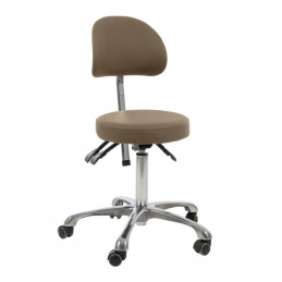 COMFORT Tabouret à roulettes avec dossier - Weelko