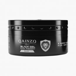 Gel coiffant colorant noir professionnel Qainzo 150 ml