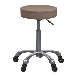 Tabouret institut de beauté Weelko Silent Fast beige réglable et silencieux