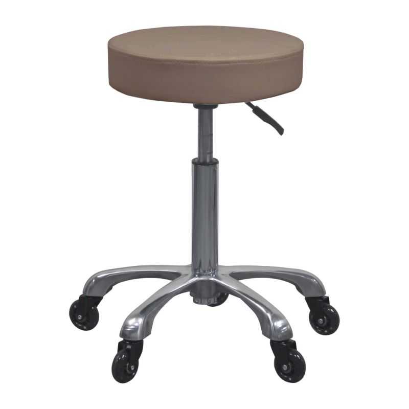 Tabouret institut de beauté Weelko Silent Fast beige réglable et silencieux