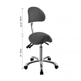 Tabouret salon Weelko avec dossier inclinable