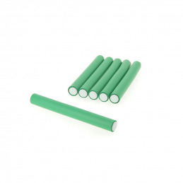 Bigoudis flexibles 22 mm x 18 cm, lot de 6 verts - Coiffeo
