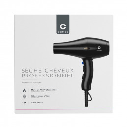 Sèche-cheveux professionnel noir 2 vitesses Coiffeo
