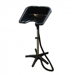 Lave-tête sur pied Noir 46x46x19cm Coiffeo