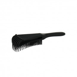 Brosse de coiffage noire pour cheveux bouclés