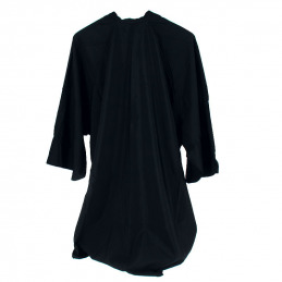 Peignoirs de coiffure noirs réutilisables - Lot de 10