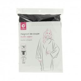 Peignoir noir professionnel pour salon de coiffure