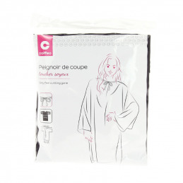 Peignoir Coiffeo noir à manches longues pour salon