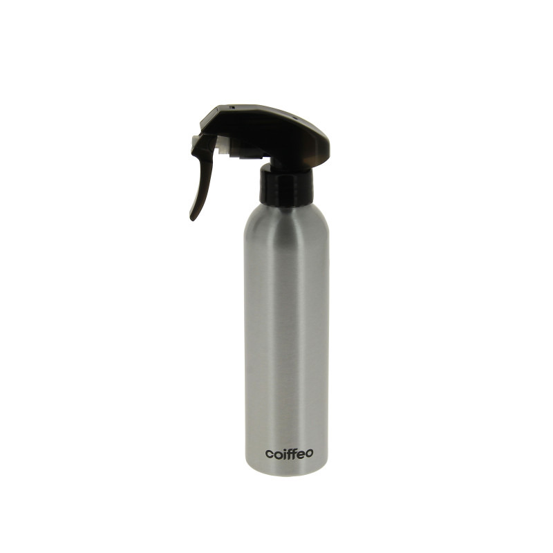 Atomiseur pour cheveux en aluminium argent et noir Coiffeo