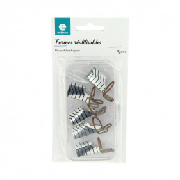 Lot de 5 formes réutilisables pour ongles Estheo