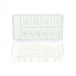 Capsules professionnelles carrées transparentes Estheo