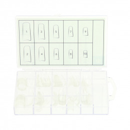 Boîte de 100 capsules transparentes pour ongles