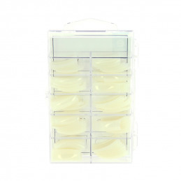 Capsules ongles naturelles carrées 10 tailles Estheo