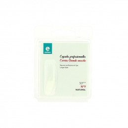 50 Capsules Carrées Taille 9 Grande Encoche Naturel - Estheo