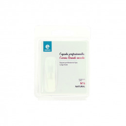 50 capsules pour ongles carrées n°6 naturelles Estheo