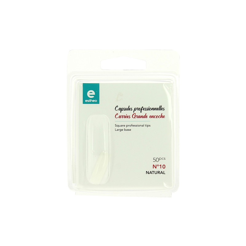 Capsules professionnelles carrées taille 10 Estheo