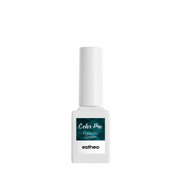 Vernis semi-permanent vert pailleté Galactic green 10 ml Estheo