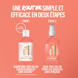 Flacon de shampooing UniqOne™ 230 ml pour boucles