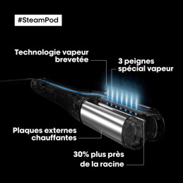 Lisseur boucleur vapeur SteamPod 4 en céramique