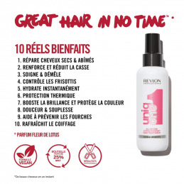 Spray hydratant et démêlant UniqOne™ fleur de lotus