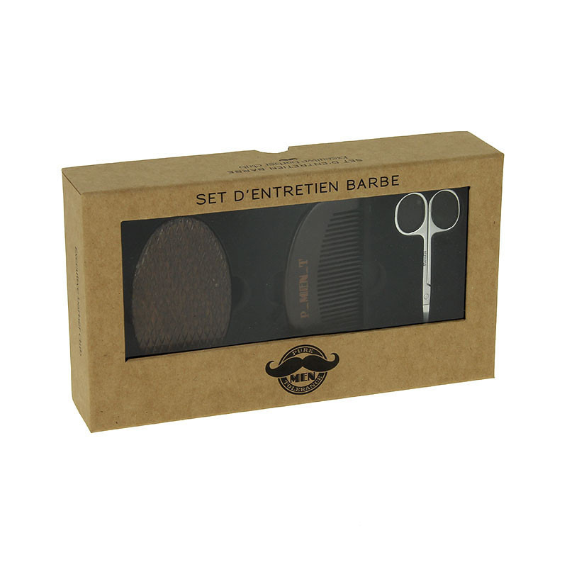 Set barbe avec ciseaux, peigne et brosse Pure Men Tolerance