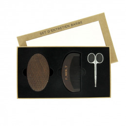 Coffret soin barbe avec peigne en bois Pure Men Tolerance