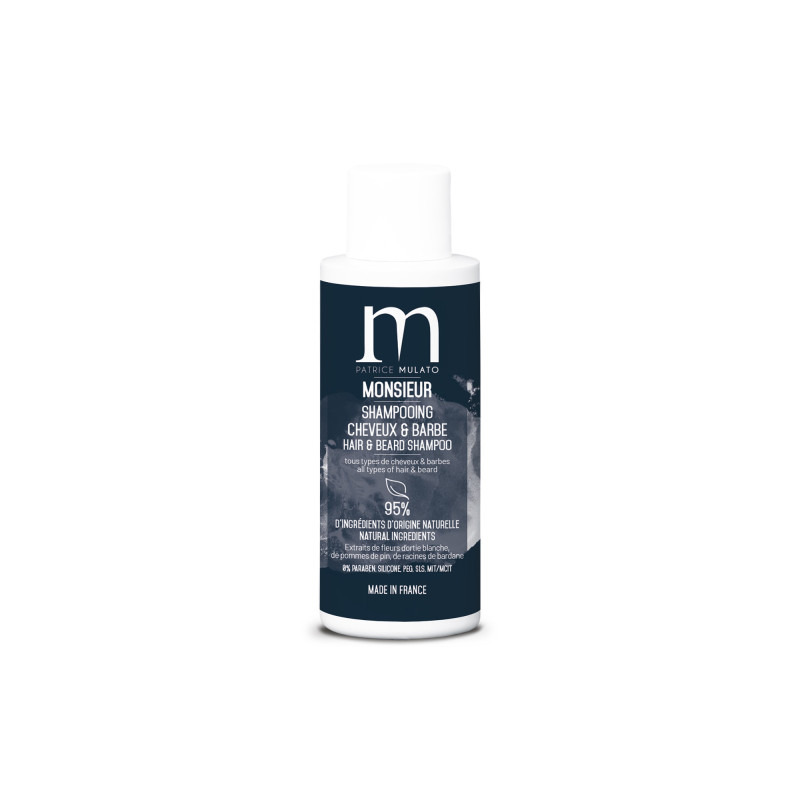 Shampoing cheveux et barbe Monsieur Mulato 50 ml