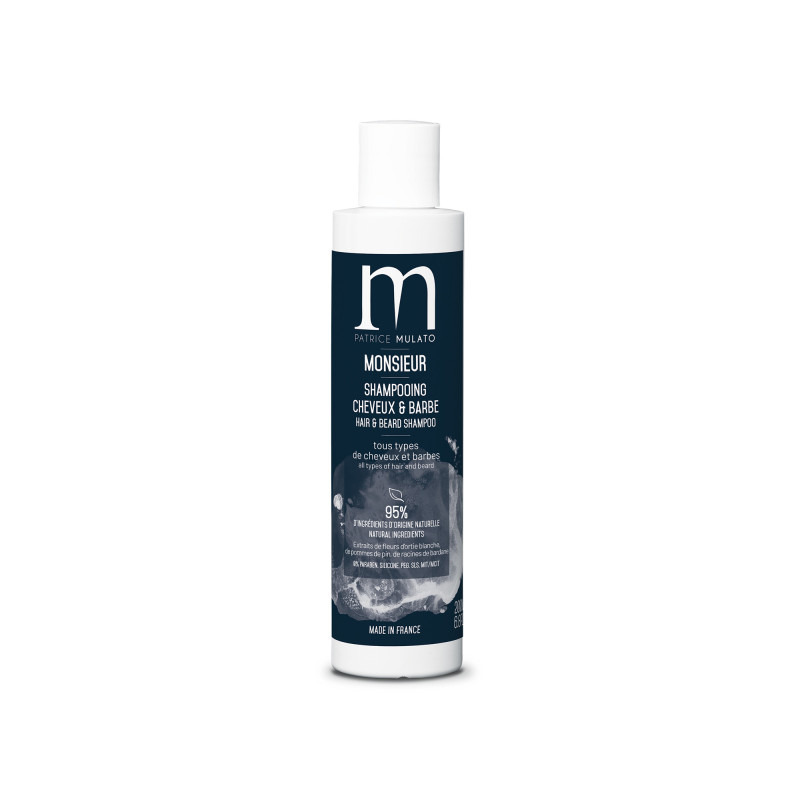 Shampoing cheveux et barbe Monsieur 200ML - Mulato