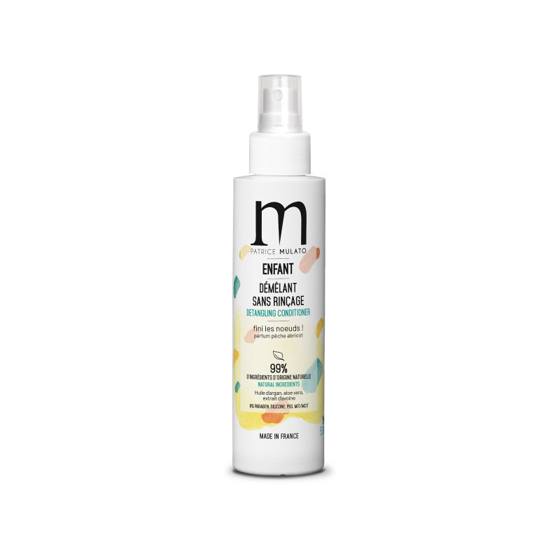 Spray démêlant enfant sans rinçage 150 ml Mulato