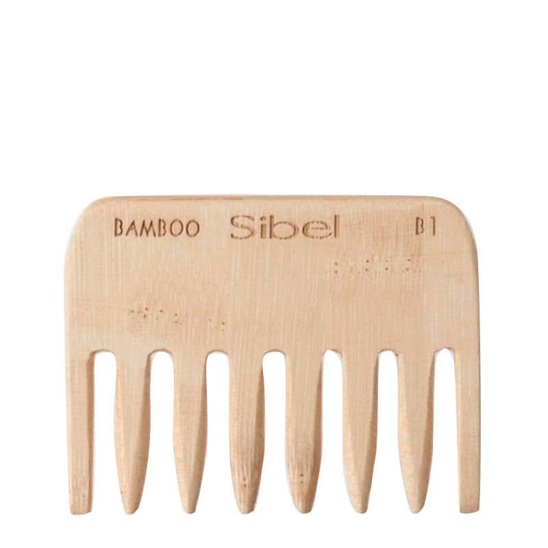 Peigne afro en bambou Sibel de 9 cm