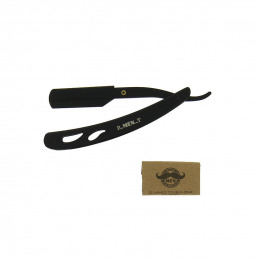 Rasoir coiffeur aluminium noir mat Pure Men Tolerance