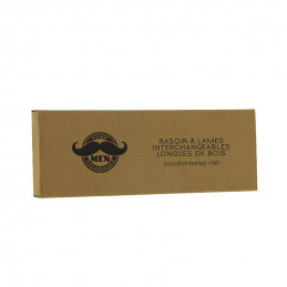 Rasoir de coiffeur ergonomique avec lames double edge longues