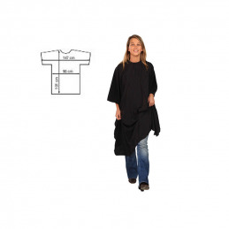 Peignoir de coiffure noir Economyss 1 Sibel