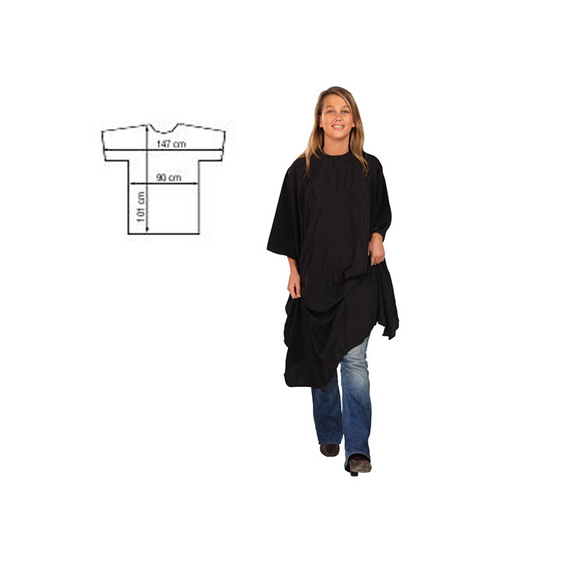 Peignoir de coiffure noir Economyss 1 Sibel