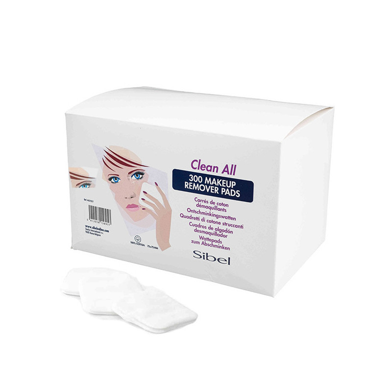 Carrés démaquillants en coton x300 Sibel