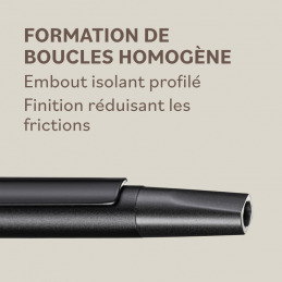 Boucleur 13 mm en oxyde noir pour coiffure professionnelle