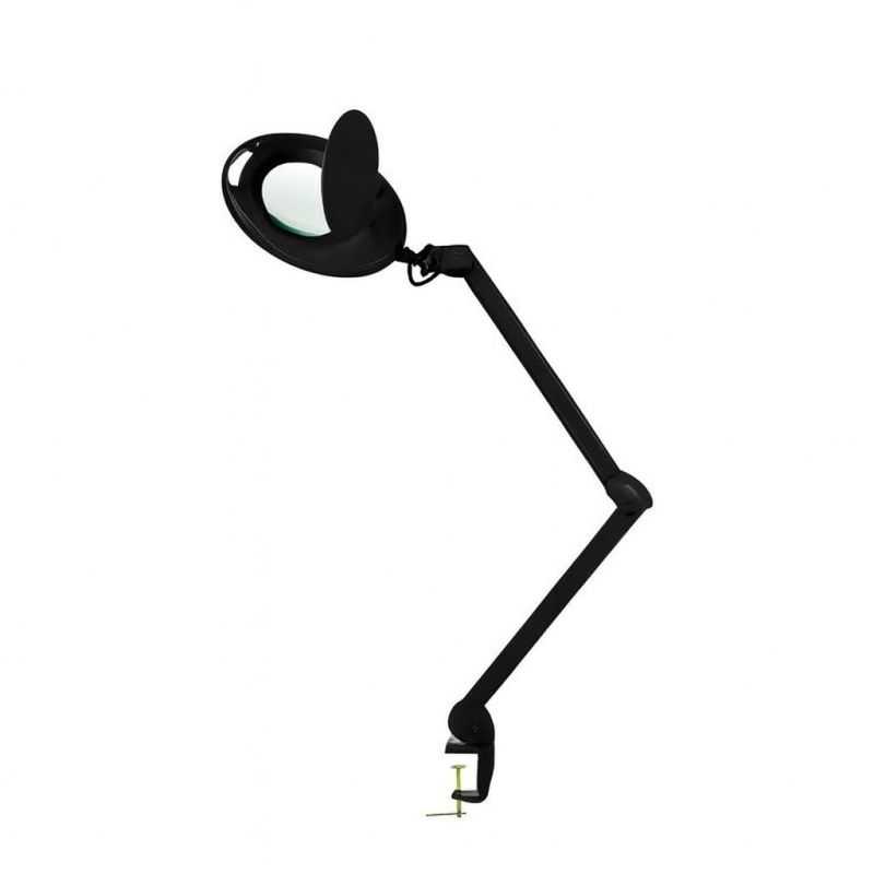 Lampe loupe LED professionnelle Weelko Mega noire 5x avec pince