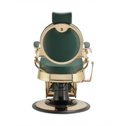 Fauteuil barbier hydraulique Mudi Buzz Gold vert