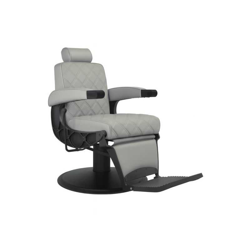 Fauteuil barbier hydraulique Mudi Hawk Gris