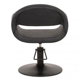Fauteuil de coiffage Mudi Glam noir réglable