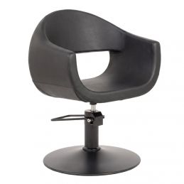 Fauteuil de coiffage professionnel Mudi Glam noir hydraulique