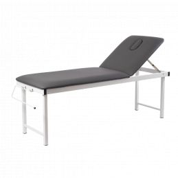 Table de massage professionnelle FIX gris et blanc