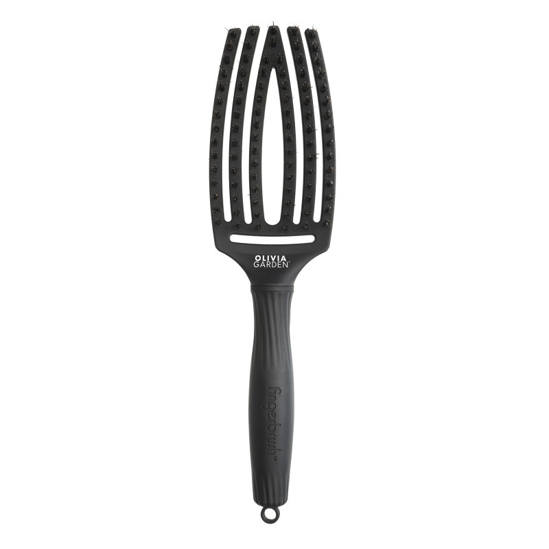 Brosse démêlante Fingerbrush Iconic Full Black Olivia Garden