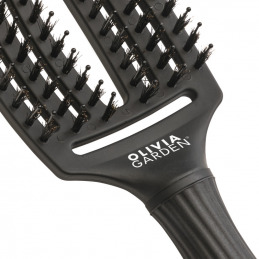 Brosse Olivia Garden Fingerbrush Boar & Nylon Full Black