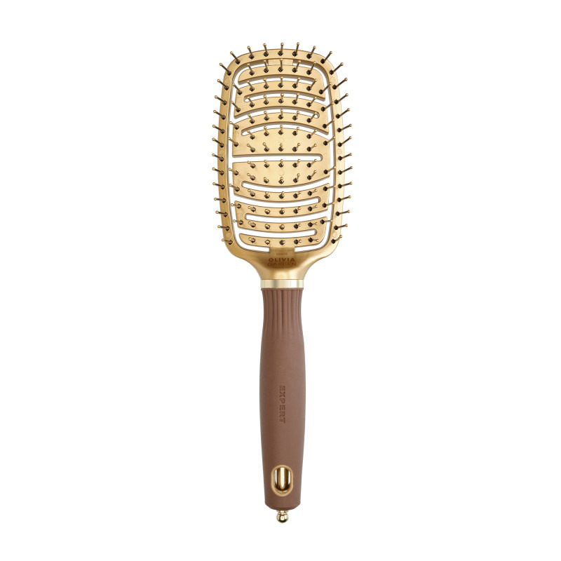 Brosse démêlante Expert Care Flex Gold&Brown Olivia Garden