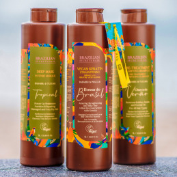 Kit lissage végétalien Bossa do Brasil 1000 ml - Brazilian Secrets Hair