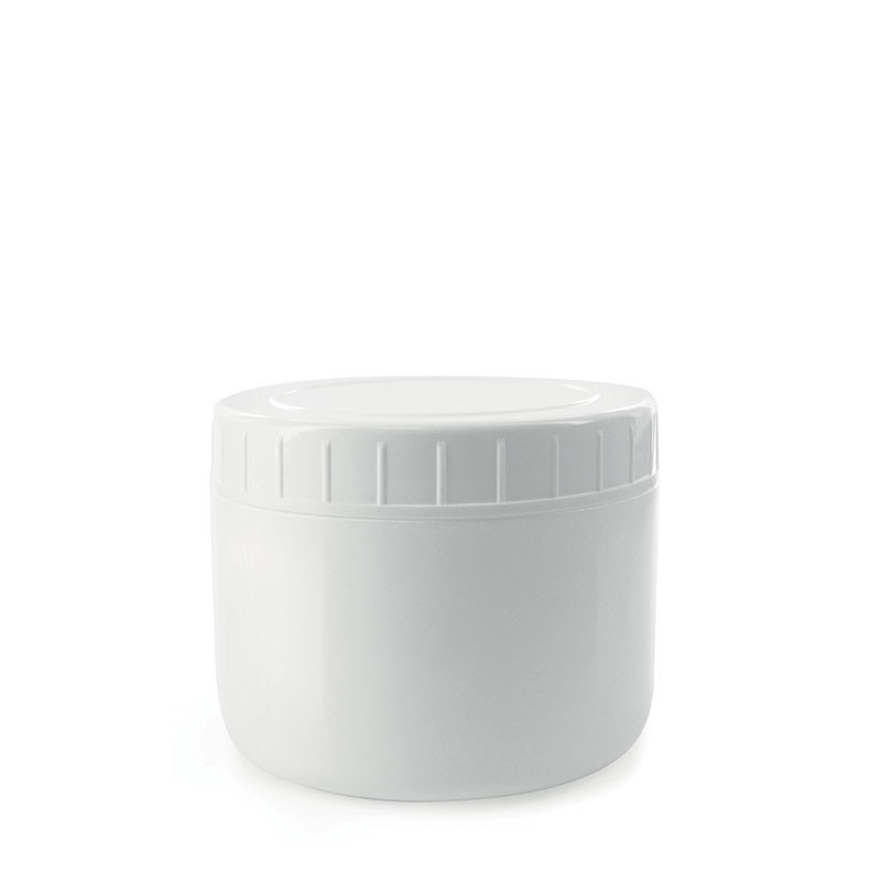 Pot cosmétique vide blanc 250 ml avec opercule Pbi