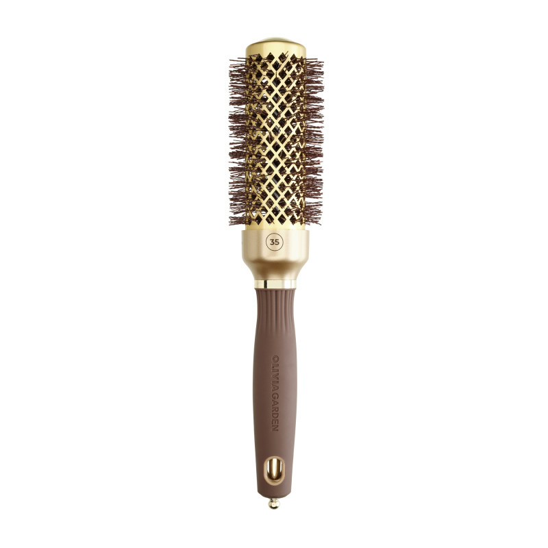 Brosse brushing ronde 35 mm Olivia Garden Gold&Brown Brosse brushing ronde 35 mm Olivia Garden Gold&Brown