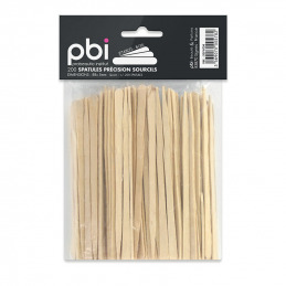 200 mini spatules d’épilation sourcils en bois Pbi